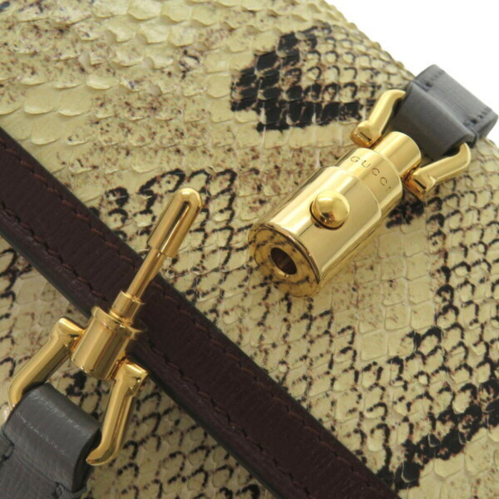 Gucci Jackie Python Chain Wallet Long Beige - image 8